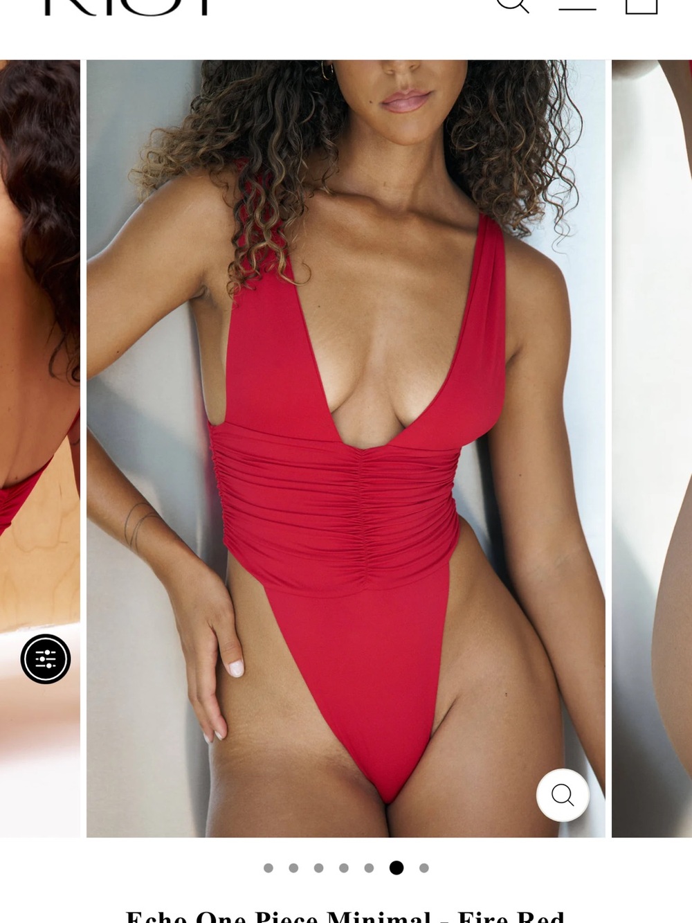 Riot Swim echo Ruched One-Piece Swimsuit